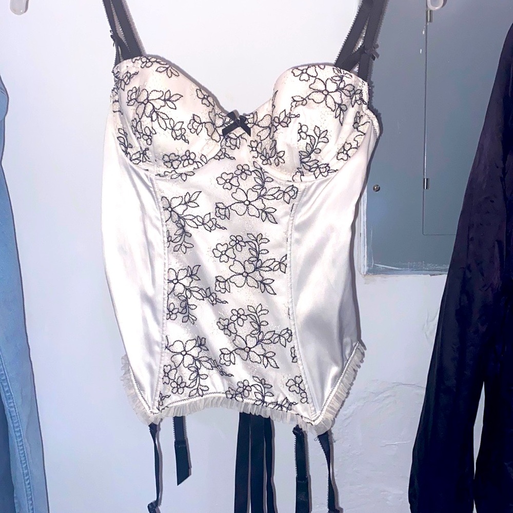 Victorias secret silk and lace corset